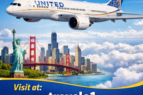 Book United flights with Travelo1